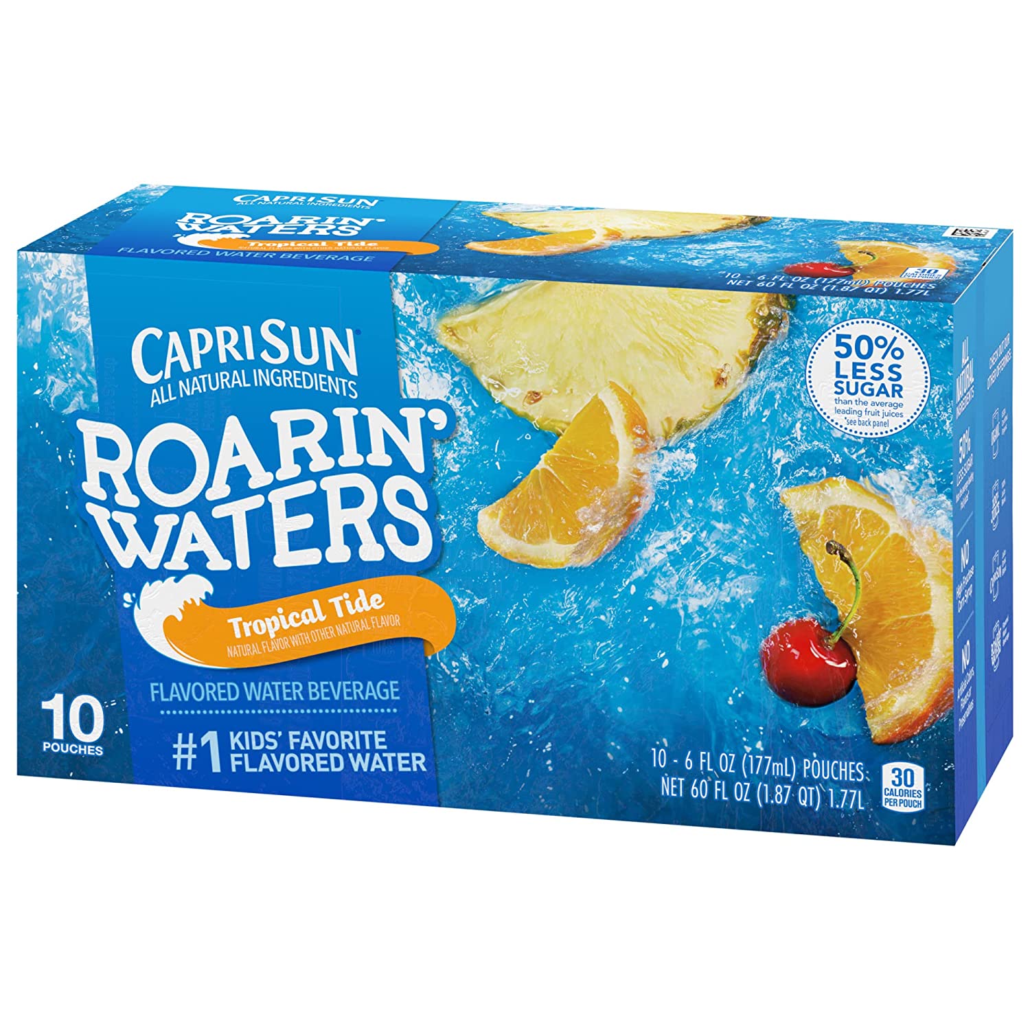 Capri Sun Pacific Cooler Mixed Fruit Naturally Flavored Kids Juice Drink Blend (10 ct Box, 6 fl oz Pouches) - Image 8